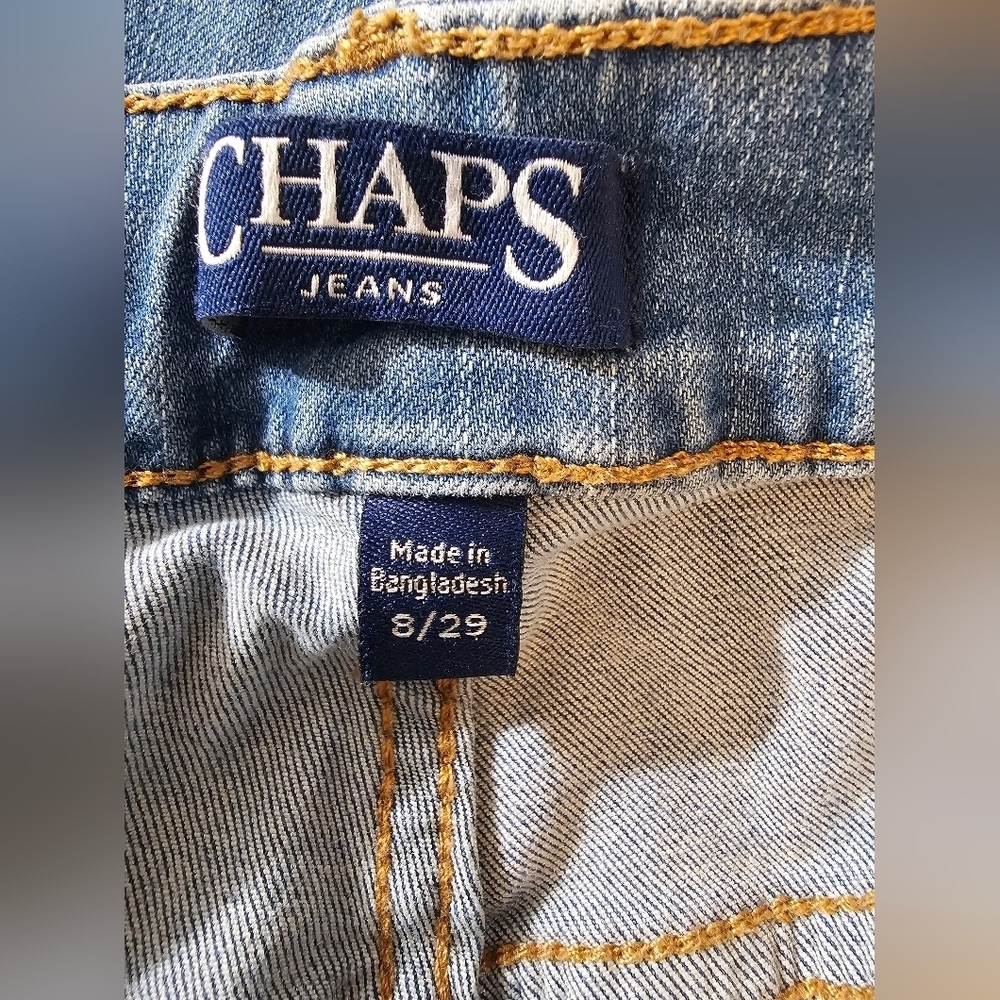 Champs Jeans Mid Rise Crop Kick Blue - Picture 6 of 6